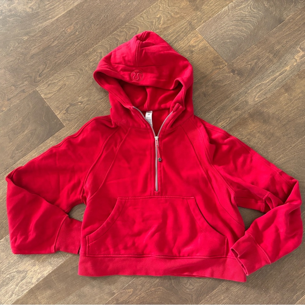 lululemon athletica scuba half zip hoodie
